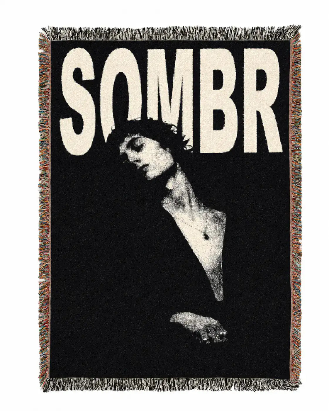 Printify Sombr blanket featuring vibrant, colorful Mexican-inspired patterns for cozy home decor accents.